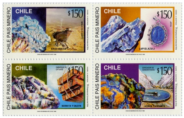Sellos Postales De Chile Centenario Comité Olímpico Chileno 